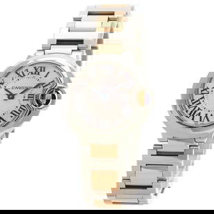 CARTIER Baron Blue SM 1.1 " Watches W6920034: Style: Watches Material: Stainless Steel Display: Analog display Movement: Quartz Type: Wristwatch Exterior Color: Gold At SEUYCO, we strive to provide detailed and accurate descriptions of all