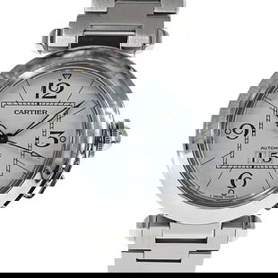 CARTIER Pasha C Big Date W31055M7 White Case: Case Material: NA Movement: NA Type: Wristwatch Band Size: 19.0cm Case Size: 35mm Band Material: Stainless Steel Color: White At SEUYCO, we strive to provide detailed and accurate descriptions of