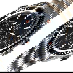 OMEGA Seamaster Planet Ocean 600M Co-Axial: Movement: Automatic Winding Material: stainless steel Color: Black Dial Color: Black Arm Circumference Size: 20cm Water Resistance: Waterproof 600M Type: Wrist watch At SEUYCO, we strive to