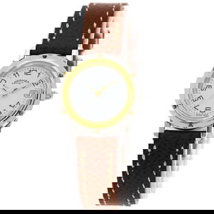 HERMES Clipper Watches CL4.220 Stainless: Style: Watches Material: Stainless Steel Display: Analog display Movement: Quartz Type: Wristwatch Exterior Color: Silver At SEUYCO, we strive to provide detailed and accurate descriptions of all