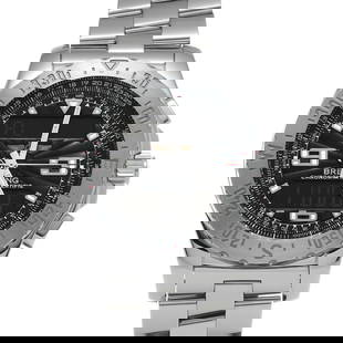 BREITLING Airwolf A783B22KBA Black Men's Watch: Type: Wristwatch Band Size: 18.5cm Case Size: 43.5x43.5mm Movement: Quartz Band Material: Stainless Case Material: Sapphire Crystal Color: Black At SEUYCO, we strive to provide detailed and