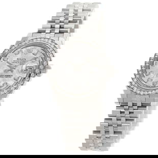 ROLEX Datejust 10P Diamond Crystal Watches: Style: Watches Material: Stainless Steel Display: Analog display Movement: Mechanical Automatic Type: Wristwatch Exterior Color: Silver At SEUYCO, we strive to provide detailed and accurate