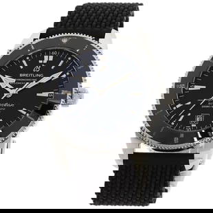 BREITLING Superocean Heritage 2 46 Watches: Style: Watches Material: Stainless Steel Display: Analog display Movement: Mechanical Automatic Type: Wristwatch Exterior Color: Silver At SEUYCO, we strive to provide detailed and accurate