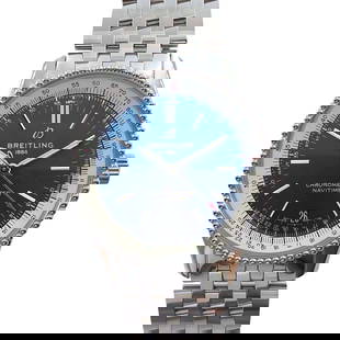 BREITLING Navitimer Automatic 38 A17325 Silver: Band Material: NA Type: Wristwatch Band Size: 19cm Case Size: 38mm Movement: Automatic Case Material: Sapphire Crystal Windshield Color: Silver At SEUYCO, we strive to provide detailed and