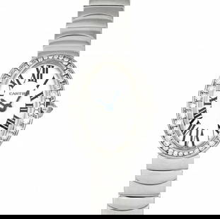 CARTIER Baignoire WB520025 Silver Ladies Watch: Band Size: NA Case Material: NA Band Material: NA Type: Wristwatch Case Size: 25.5x18.8mm Brace size 13.5cm Movement: Quartz Color: Silver At SEUYCO, we strive to provide detailed and