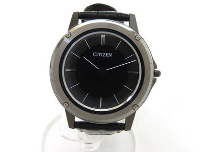 CITIZEN AR-5024-01E Eco-Drive One Stainless Steel: Dial Color: Black Material: SS Type: Wrist watch At SEUYCO, we strive to provide detailed and accurate descriptions of all items listed for auction. The condition of each item is carefully