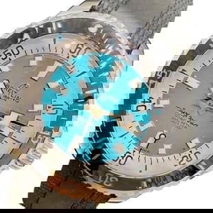 BREITLING Super Ocean Automatic 44 A17376: Movement: Automatic Winding Material: SS/rubber belt Color: Turquoise Blue Dial Color: Turquoise Blue Arm Circumference Size: 16cm Water Resistance: Waterproof 300M Type: Wrist watch At SEUYCO, we
