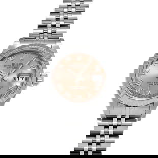 ROLEX Datejust 79174 Pink Case Size 2626mm: Type: Wristwatch Band Size: 18cm Case Size: 26x26mm Movement: Automatic Band Material: Stainless Case Material: Sapphire Crystal Color: Pink At SEUYCO, we strive to provide detailed and accurate