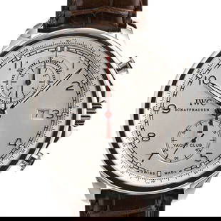 IWC Portugieser Yacht Club IW390211 White Men's: Band Size: NA Case Material: NA Type: Wristwatch Case Size: 45.4mm Movement: Automatic Band Material: Stainless Steel/Leather Belt Color: White At SEUYCO, we strive to provide detailed and