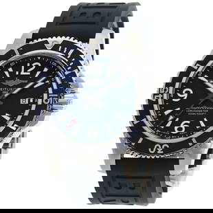 BREITLING Super Ocean 44 Watches A17367 Stainless: Style: Watches Material: Stainless Steel Display: Analog display Movement: Mechanical Automatic Type: Wristwatch Exterior Color: Silver At SEUYCO, we strive to provide detailed and accurate