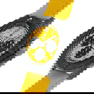 BREITLING SB0147101I1X1 Men's Watch: Type: Wristwatch Band Size: 19.5cm Case Size: 44x44mm Movement: Automatic Band Material: Ceramic Case Material: Sapphire Crystal Color: Yellow At SEUYCO, we strive to provide detailed and accurate