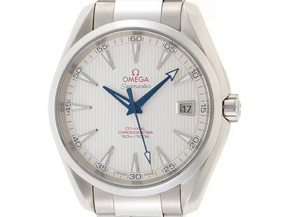 OMEGA Seamaster Aqua Terra 150M Automatic: Material: SS Size: 41.5mm Bracelet: 19cm Type: Wrist watch At SEUYCO, we strive to provide detailed and accurate descriptions of all items listed for auction. The condition of each item is