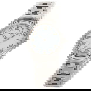 HERMES Pullman Watches PU2.210 Stainless: Style: Watches Material: Stainless Steel Display: Analog display Movement: Quartz Type: Wristwatch Exterior Color: Silver At SEUYCO, we strive to provide detailed and accurate descriptions of all