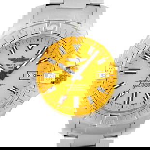 BREITLING Avenger Seawolf A17319101I1A1 Yellow: Material: SS Movement: Automatic Case Size: 45mm Color: Yellow Shape (Dial): Circular (Round) Dial Color: Yellow Display Method: Analog Drip-Proof And Waterproof: Waterproof Belt Material: Stainless