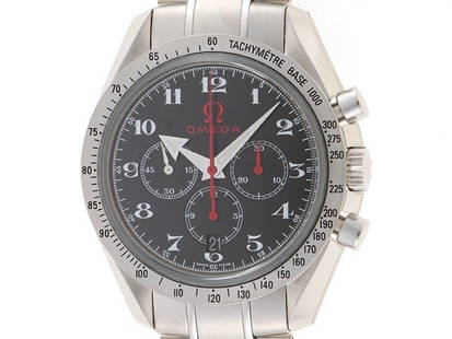 OMEGA Speedmaster Broad Arrow 3558.50 Chronograph: Material: SS Size: 39mm Bracelet: 19.5cm Type: Wrist watch At SEUYCO, we strive to provide detailed and accurate descriptions of all items listed for auction. The condition of each item is