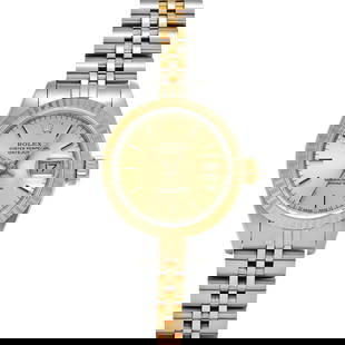ROLEX Datejust 69173 Case Size 2626mm Ladies: Color: NA Type: Wristwatch Band Size: 17cm Case Size: 26x26mm Movement: Automatic Band Material: Stainless Case Material: Sapphire Crystal At SEUYCO, we strive to provide detailed and accurate