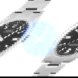 ROLEX OYSTER PERPETUAL 36 126000: Material: SS Movement: Automatic Case Size: 36mm Color: Bright Blue Shape (Dial): Circular (Round) Dial Color: Blue Display Method: Analog Drip-Proof And Waterproof: Waterproof Belt Material: