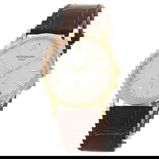 PATEK PHILIPPE Calatrava Watches 5196R-001 K18: Style: Watches Material: K18 Pink Gold Display: Analog display Movement: Hand Winding Type: Wristwatch Exterior Color: Gold At SEUYCO, we strive to provide detailed and accurate descriptions of