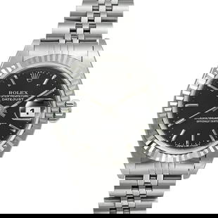 ROLEX Datejust 69174 Black Case Size 26mm26mm: Band Size: NA Case Material: NA Type: Wristwatch Case Size: 26mmx26mm Movement: Automatic Band Material: Stainless Steel X White Gold Color: Black At SEUYCO, we strive to provide detailed and