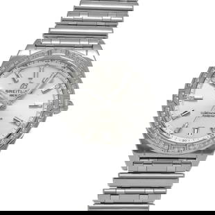 BREITLING Chronomat 32 A77310591A1A1 Silver: Type: Wristwatch Band Size: 16cm Case Size: 32x32mm Movement: Quartz Band Material: Stainless Case Material: Sapphire Crystal Color: Silver At SEUYCO, we strive to provide detailed and accurate