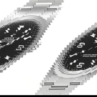 ROLEX Explorer 1 114270 Black Case Size 36mm36mm: Band Size: NA Case Material: NA Type: Wristwatch Case Size: 36mmx36mm Movement: Automatic Band Material: Stainless Steel Color: Black At SEUYCO, we strive to provide detailed and accurate