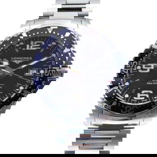 LONGINES Hydro Conquest L3.742.4.96.6 Silver: Type: Wristwatch At SEUYCO, we strive to provide detailed and accurate descriptions of all items listed for auction. The condition of each item is carefully evaluated by our expert partners. We