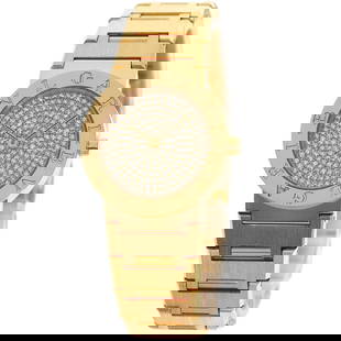BVLGARI BVLGARI BVLGARI Dial Diamond Watches: Style: Watches Material: K18 Yellow Gold Display: Analog display Movement: Quartz Type: Wristwatch Exterior Color: Gold At SEUYCO, we strive to provide detailed and accurate descriptions of all