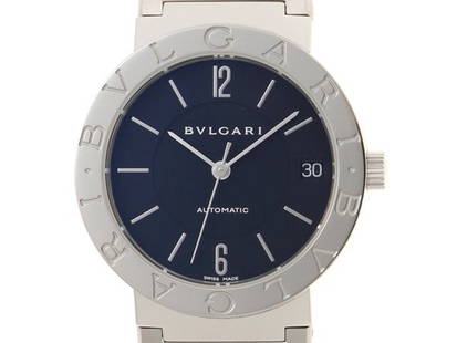 BVLGARI BB33SSAUTO Quartz Black Dial: Material: SS Size: 33mm Bracelet: 18.5cm Type: Wrist watch At SEUYCO, we strive to provide detailed and accurate descriptions of all items listed for auction. The condition of each item is