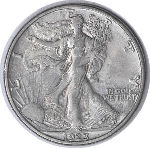 1923-S Walking Liberty Silver Half Dollar EF