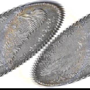 1827 Bust Half Dollar Square Base 2 AU: Certification: Uncertified Circulated/Uncirculated: Circulated Year: 1827 Mint Location: Philadelphia Km Number: 37 Denomination: 50C Composition: 89.2% Silver 10.8% Copper Grade: AU Designer: John