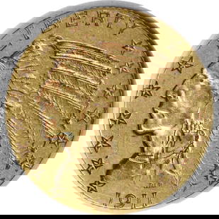 1911-S $5 Gold Indian EF Uncertified #226: Certification: Uncertified Circulated/Uncirculated: Circulated Year: 1911 Mint Location: San Francisco Fineness: 0.9 Km Number: 129 Denomination: $5 Grade: XF Composition: 90% Gold 10% Copper