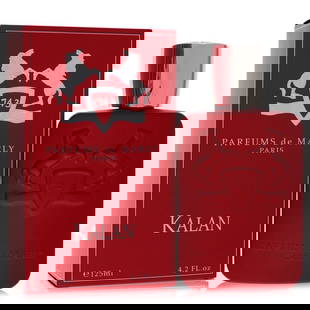Kalan Cologne By Parfums De Marly Eau De Parfum: Size: 4.2 oz Eau De Parfum Spray Brand: Parfums De Marly Grams: 500 Type: Eau De Parfum Spray (Unisex) Fragrance: Cologne for Men ---- At SEUYCO, we strive to provide detailed and accurate