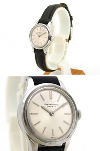 IWC Round case SS bar index Black #031: Movement: Hand-Wound Case Material: SS Dial Color: Silver Type: Wrist watch ---- At SEUYCO, we strive to provide detailed and accurate descriptions of all items listed for auction. The condition