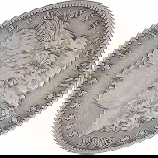 1903-S Morgan Silver Dollar VF Uncertified #1000: Certification: Uncertified Circulated/Uncirculated: Circulated Year: 1903 Composition: 90% Silver 10% Copper Mint Location: San Francisco Km Number: 110 Denomination: $1 Grade: VF Coin: Morgan
