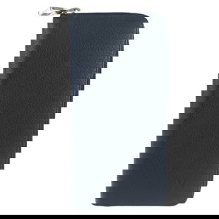 Louis Vuitton Long Wallet Purse M58804 Leather: Brand: LOUIS VUITTON Item: Long Wallet Purse Model: Zippy Wallet Vertical Line: Taurillon Clemence Leather Type: Long Wallet Purse Zip Around Gender: mens Color: Black Noir Material: leather
