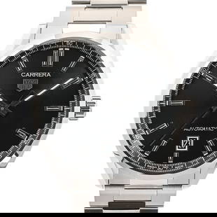 TAG HEUER Carrera Caliber 5 WBN2110.BA0639 Black: Case Material: NA Type: Wristwatch Band Size: 19.5cm Case Size: 39mm Movement: Automatic Band Material: Stainless Steel/Bracelet Color: Black ---- At SEUYCO, we strive to provide detailed and
