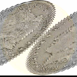 1891-CC Morgan Silver Dollar VF Uncertified #1028: Certification: Uncertified Circulated/Uncirculated: Circulated Year: 1891 Composition: 90% Silver 10% Copper Mint Location: Carson City Km Number: 110 Denomination: $1 Grade: VF Coin: Morgan