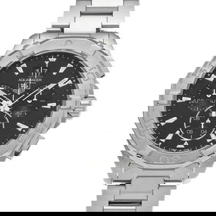 TAG HEUER Aquaracer Quartz Chronograph: Type: Wristwatch Band Size: 20cm Case Size: 43x43mm Movement: Quartz Band Material: Stainless Case Material: Sapphire Crystal Color: Black ---- At SEUYCO, we strive to provide detailed and