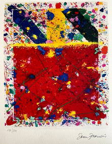 Sam Francis Lithograph COA Signed Numbered (1 of 10)