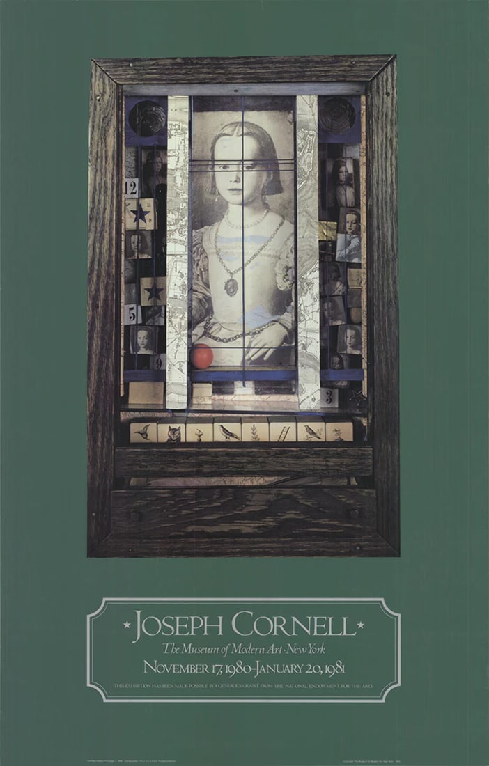 JOSEPH CORNELL Untitled (Medici Princess) 39" x: Artist: Joseph Cornell Exact Year: 1980 Subject: Figures\nPhotography\nBlack & White Type: Mixed Media Year Of Production: 1980 ---- At SEUYCO, we strive to provide detailed and accurate descriptions