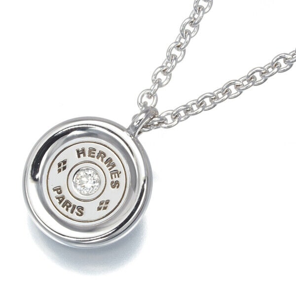 Hermes Mors De Bride Long Necklace Metal Hermes Mors De Bride Long Necklace Metal
