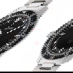 Sinn EZM3.F 703.EZM3.F #356: Dial Color: Black Case Size: 4.1cm (excluding crown) Case Thickness: 1.1cm Material: SS Band Color: silver Maximum Band Width (Cm): 1.9cm Weight: 142g (band included) Movement: automatic winding