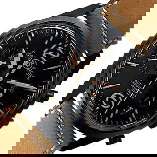 Bell & Ross Vintage BR Chronograph Heritage: Movement: Automatic Winding (With Manual Winding) Material: SS Color: Black Dial Color: Black Arm Circumference Size: 14.5-19.5cm Water Resistance: Waterproof 100M Type: Wrist watch ---- At