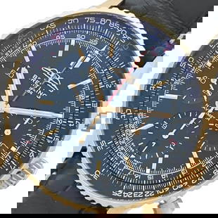 BREITLING Navitimer B01 Chronograph 41 Japan: Movement: Automatic Winding Material: K18PG Color: Black Dial Color: Black Arm Circumference Size: 15cm Water Resistance: Daily Life 30M Type: Wrist watch ---- At SEUYCO, we strive to provide