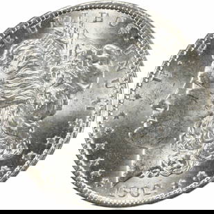 1902 Morgan Silver Dollar Choice BU Uncertified: Certification: Uncertified Circulated/Uncirculated: Uncirculated Year: 1902 Composition: Silver Mint Location: No Mint Mark Km Number: 110 Denomination: $1 Grade: Choice BU Coin: Morgan ---- At