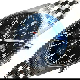 IWC Pilot's Watch Chronograph Petit Prince: Movement: Automatic Winding Material: stainless steel Color: Blue Dial Color: Blue Arm Circumference Size: 19cm Water Resistance: Waterproof 60M Type: Wrist watch ---- At SEUYCO, we strive to