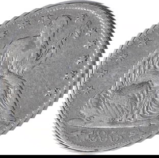 1855-S Liberty Seated Silver Half Dollar Arrows F: Certification: Uncertified Circulated/Uncirculated: Circulated Year: 1855 Mint Location: San Francisco Km Number: 82 Denomination: 50C Composition: 90% Silver 10% Copper Grade: F Coin: Seated