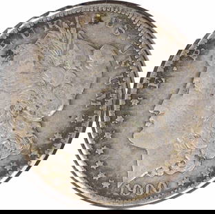 1900-O/CC Morgan Silver Dollar VF Uncertified #812: Certification: Uncertified Circulated/Uncirculated: Circulated Year: 1900 Composition: 90% Silver 10% Copper Mint Location: New Orleans Km Number: 110 Denomination: $1 Grade: VF Coin: Morgan