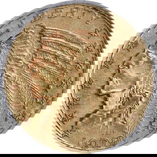 1909-D $5 Gold Indian EF Uncertified #1054: Certification: Uncertified Circulated/Uncirculated: Circulated Year: 1909 Mint Location: Denver Fineness: 0.9 Km Number: 129 Denomination: $5 Grade: XF Composition: 90% Gold 10% Copper Designer: Bela
