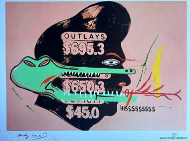 Andy Warhol And Jean-Michel Basquiat Lithograph (1 of 12)